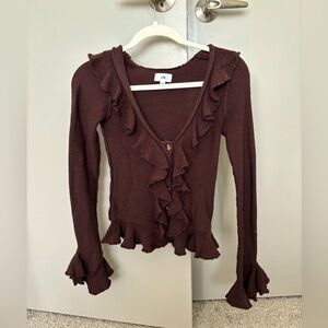 Revolve Brown Sweater
